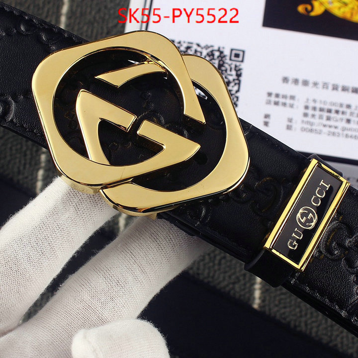Belts-Gucci high quality replica designer ID: PY5522 $: 55USD