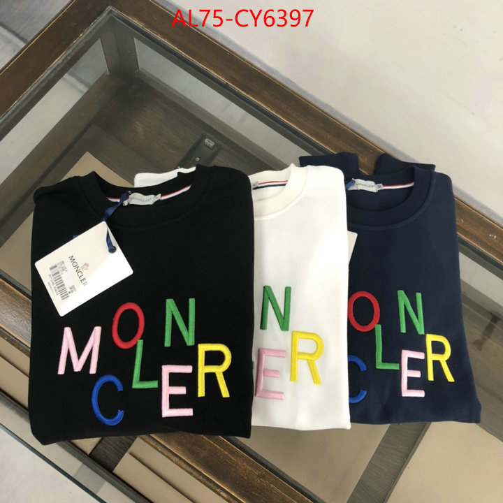 Clothing-Moncler aaaaa quality replica ID: CY6397 $: 75USD