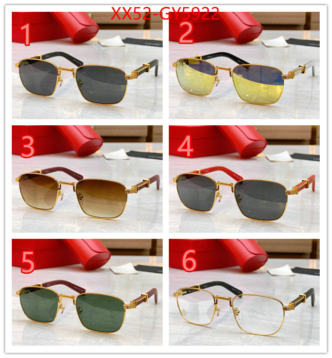 Glasses-Cartier brand designer replica ID: GY5922 $: 52USD