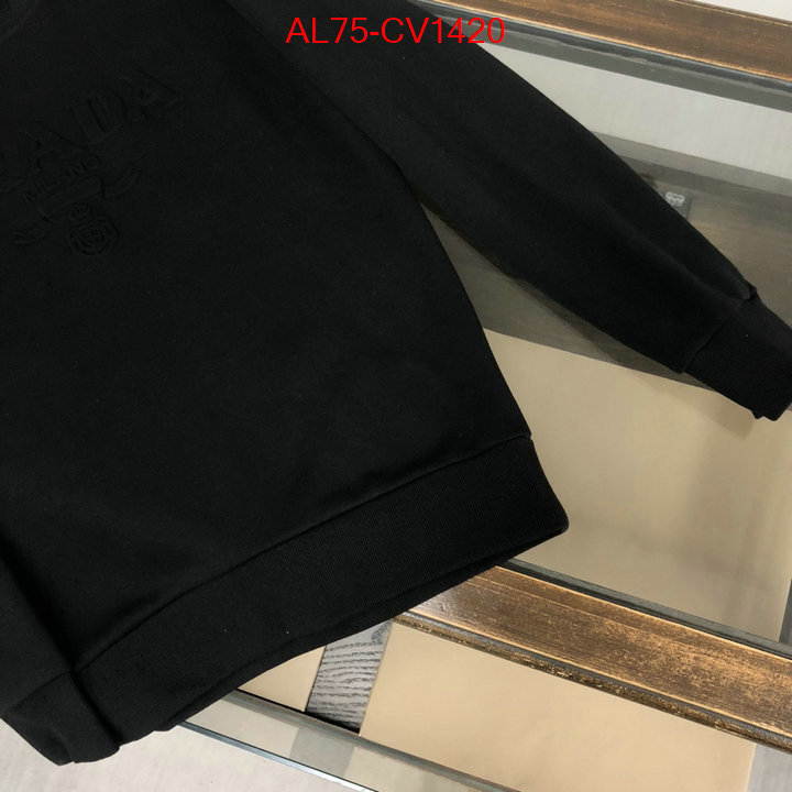 Clothing-Prada highest quality replica ID: CV1420 $: 75USD