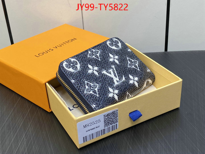 LV Bags(TOP)-Wallet top fake designer ID: TY5822 $: 99USD