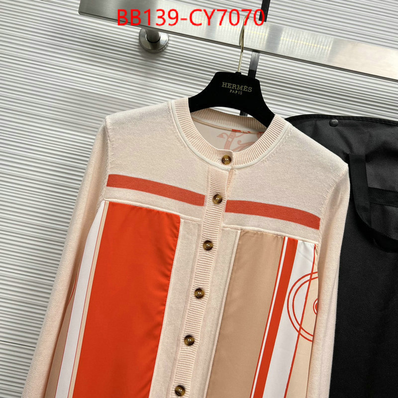 Clothing-Hermes replica sale online ID: CY7070 $: 139USD