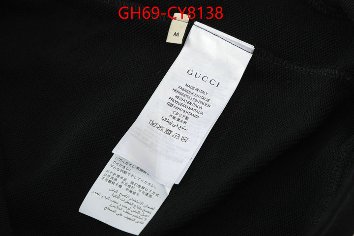 Clothing-Gucci new designer replica ID: CY8138 $: 69USD