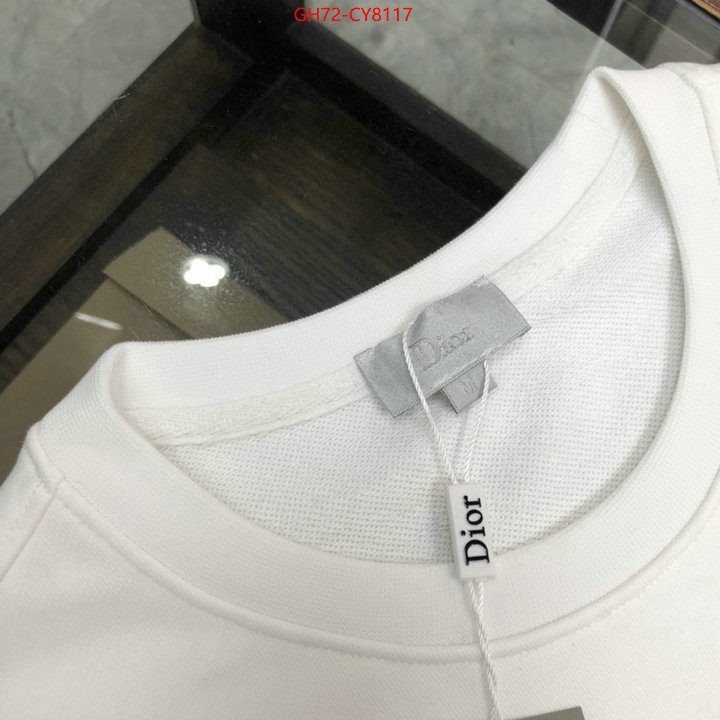 Clothing-Dior 2023 aaaaa replica customize ID: CY8117 $: 72USD