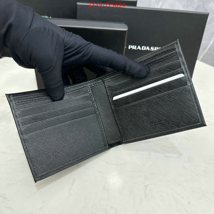 Prada Bags (4A)-Wallet top fake designer ID: TY5694 $: 49USD