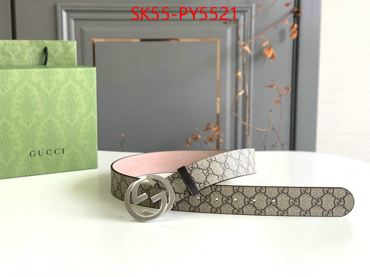 Belts-Gucci good ID: PY5521 $: 55USD