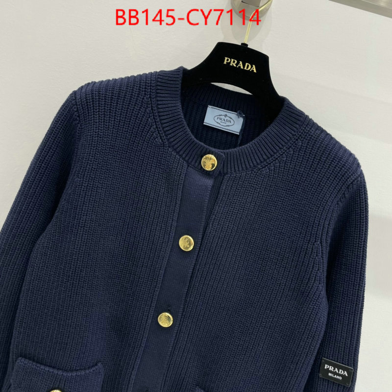 Clothing-Prada top quality designer replica ID: CY7114 $: 145USD