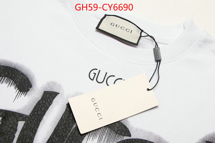 Clothing-Gucci 7 star quality designer replica ID: CY6690 $: 59USD