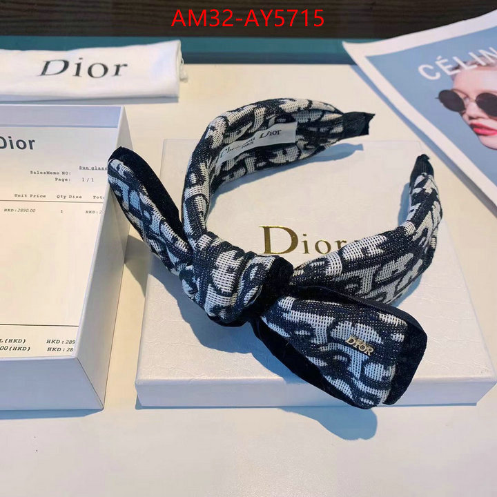 Hair band-Dior fake ID: AY5715 $: 32USD