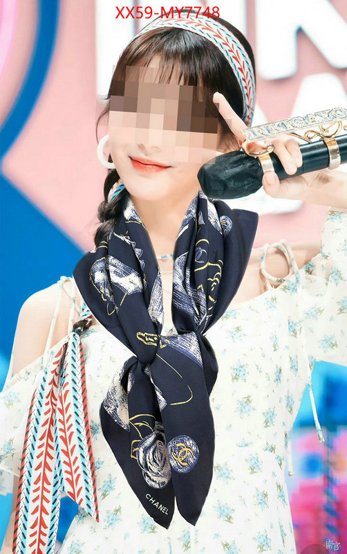 Scarf-Chanel outlet sale store ID: MY7748 $: 59USD