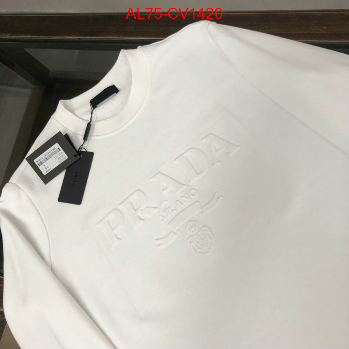 Clothing-Prada highest quality replica ID: CV1420 $: 75USD