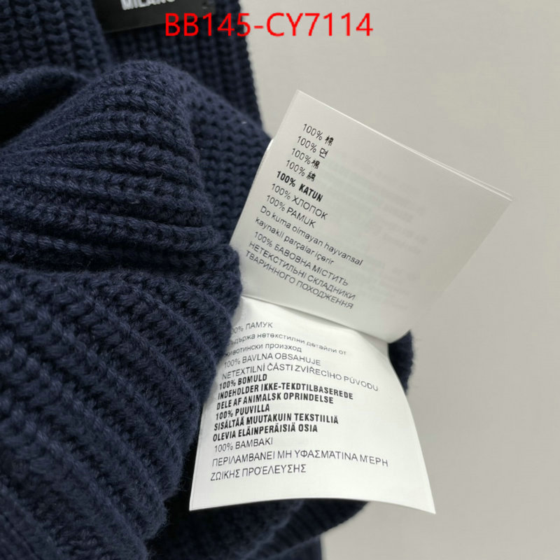 Clothing-Prada top quality designer replica ID: CY7114 $: 145USD