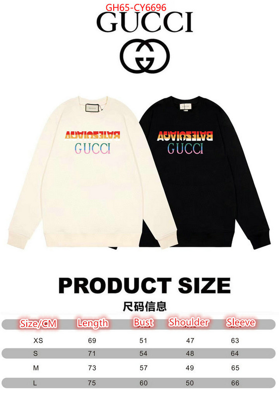 Clothing-Gucci the best designer ID: CY6696 $: 65USD