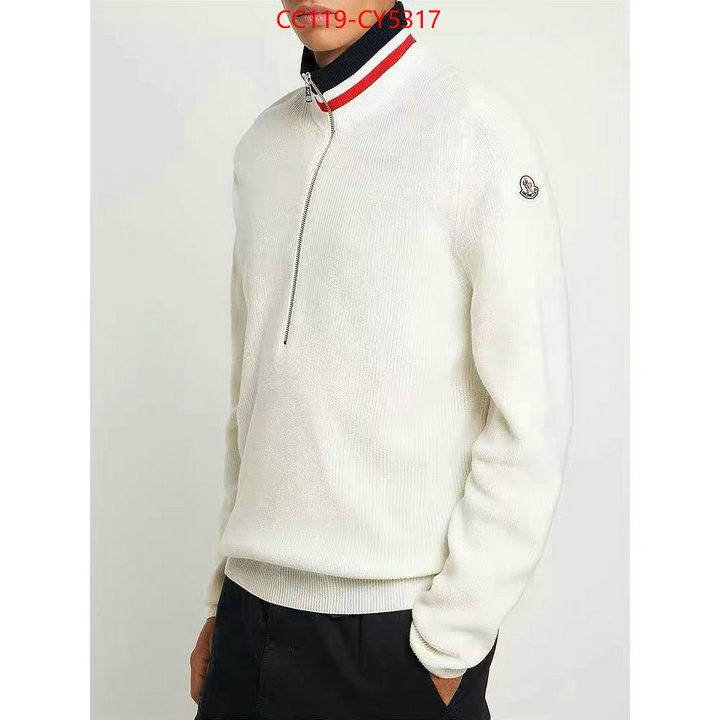 Clothing-Moncler luxury cheap ID: CY5317 $: 119USD