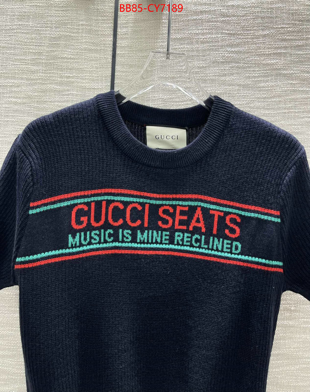 Clothing-Gucci aaaaa quality replica ID: CY7189 $: 85USD