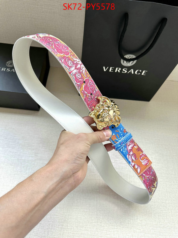 Belts-Versace luxury fake ID: PY5578 $: 72USD