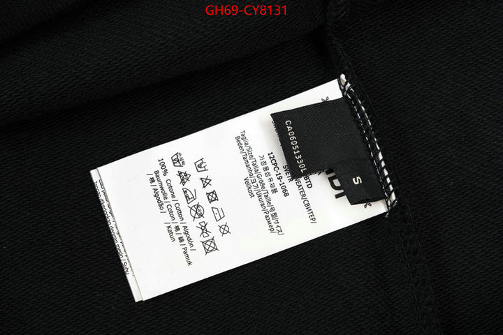 Clothing-Fendi aaaaa class replica ID: CY8131 $: 69USD