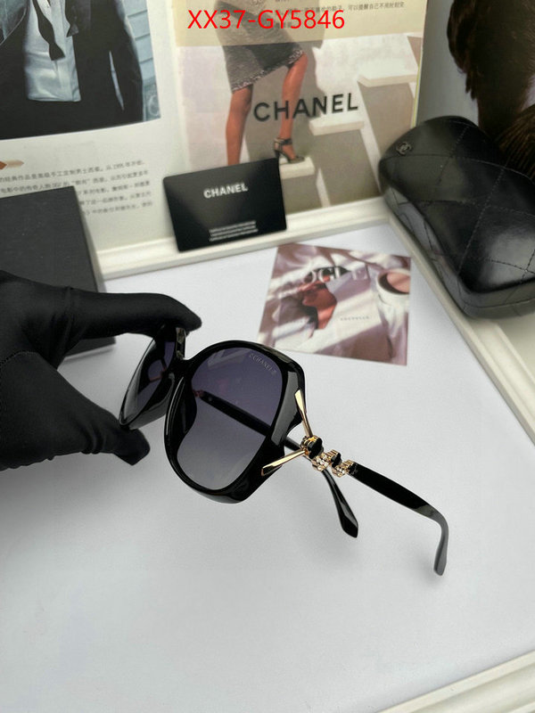 Glasses-Chanel designer wholesale replica ID: GY5846 $: 37USD