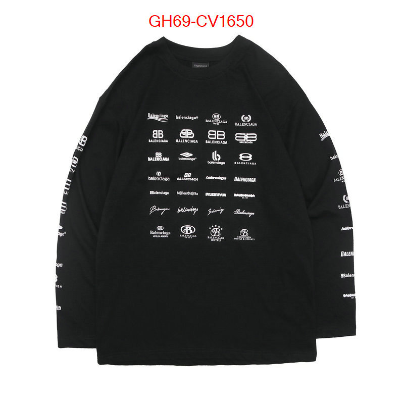 Clothing-Balenciaga high quality replica designer ID: CV1650 $: 69USD