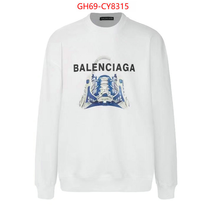 Clothing-Balenciaga best quality replica ID: CY8315 $: 69USD