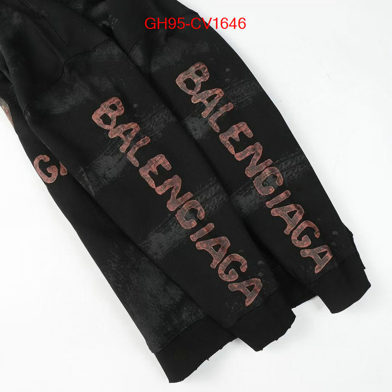 Clothing-Balenciaga aaaaa+ quality replica ID: CV1646 $: 95USD