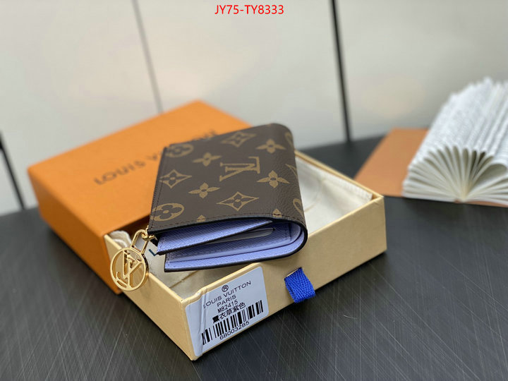 LV Bags(TOP)-Wallet 2023 aaaaa replica customize ID: TY8333 $: 75USD