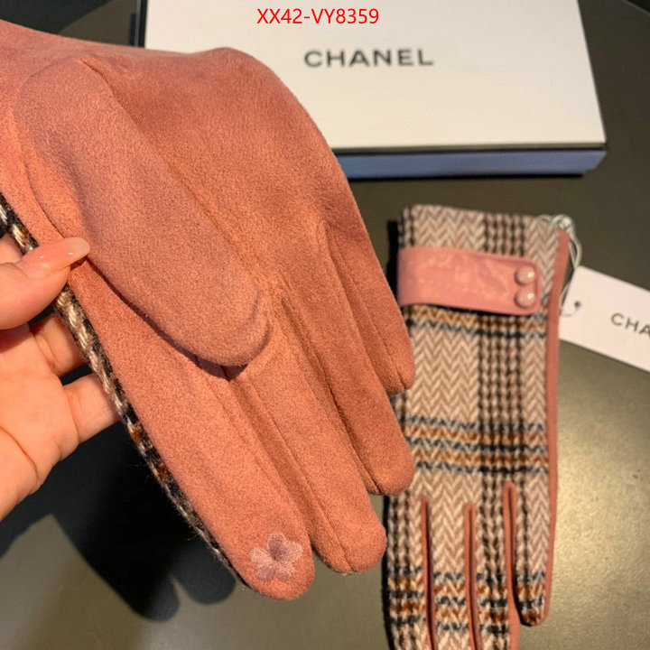 Gloves-Chanel highest product quality ID: VY8359 $: 42USD
