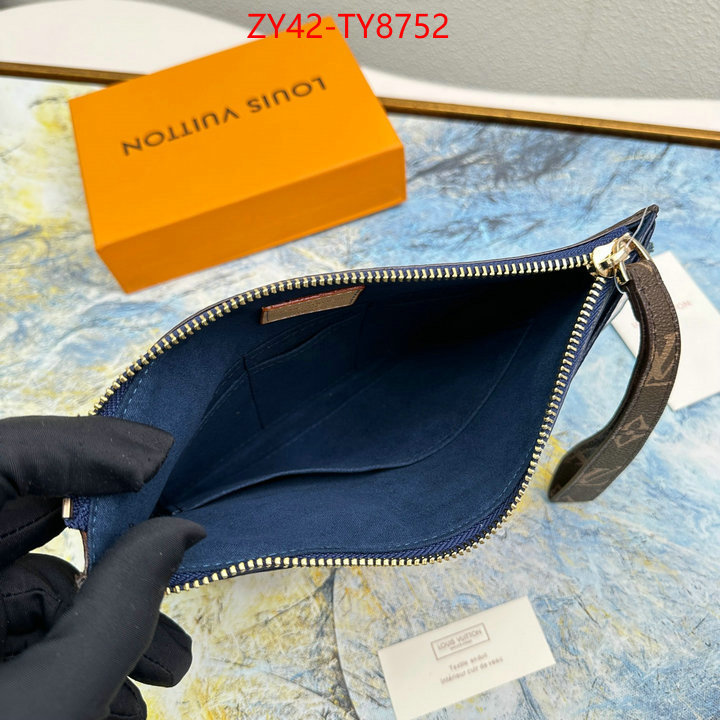 LV Bags(4A)-Wallet wholesale designer shop ID: TY8752 $: 42USD