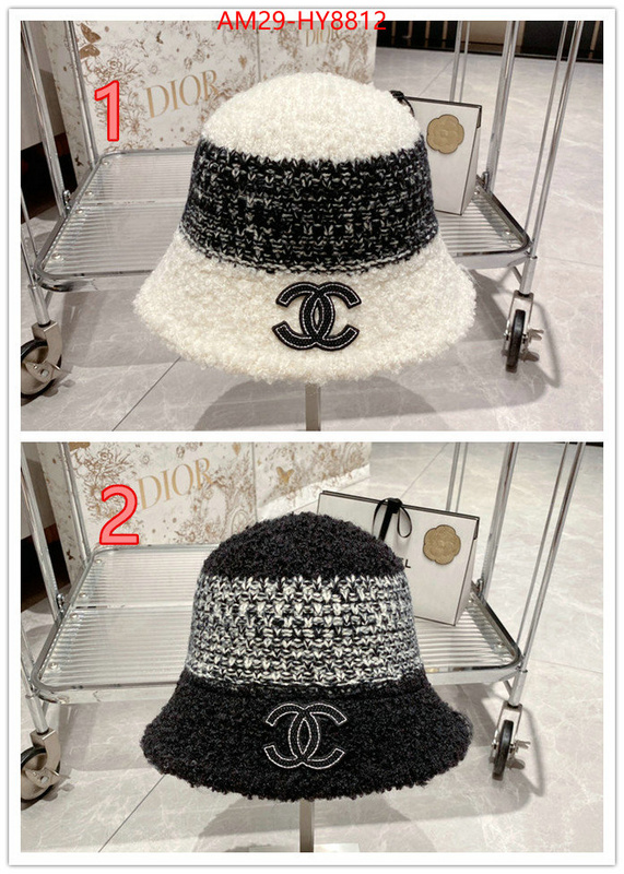 Cap (Hat)-Chanel the quality replica ID: HY8812 $: 29USD