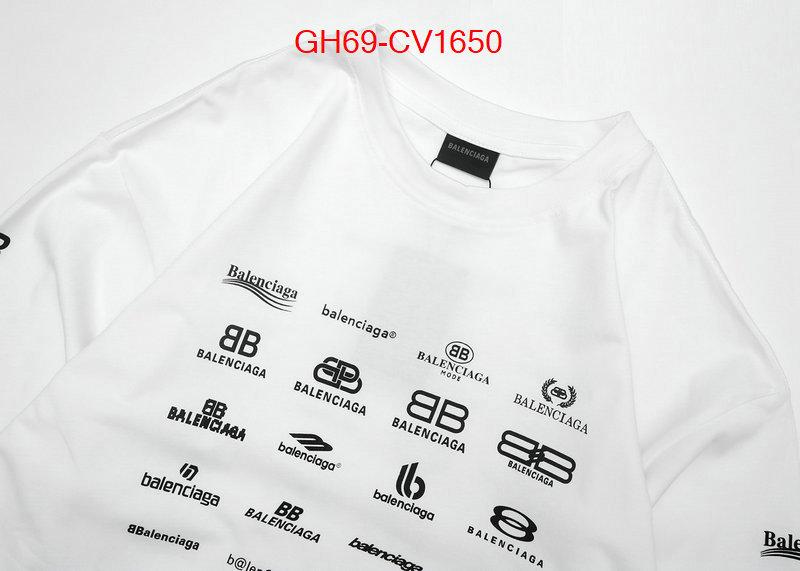 Clothing-Balenciaga high quality replica designer ID: CV1650 $: 69USD