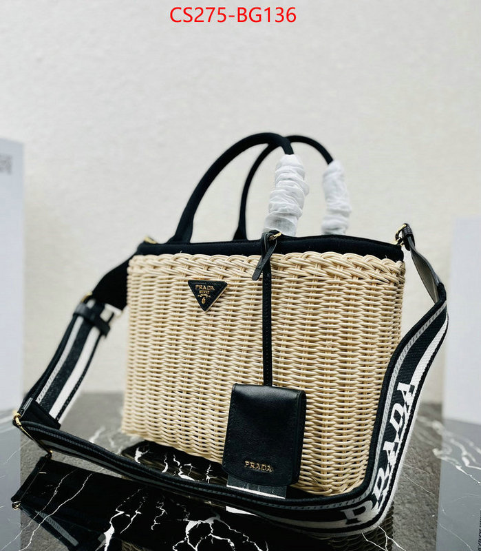 Prada Bags (TOP)-Handbag- shop cheap high quality 1:1 replica ID: BG136 $: 275USD