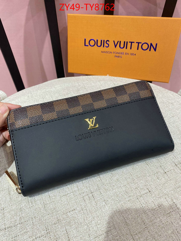 LV Bags(4A)-Wallet replica aaaaa+ designer ID: TY8762 $: 49USD