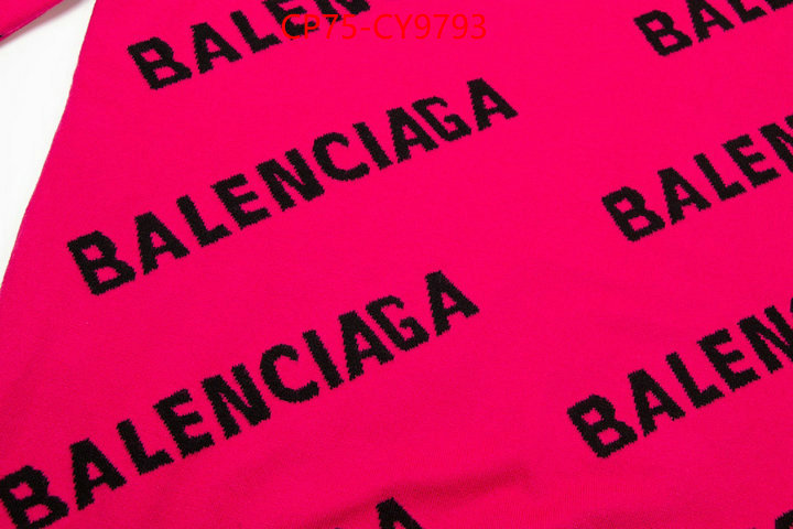 Clothing-Balenciaga shop designer replica ID: CY9793 $: 75USD