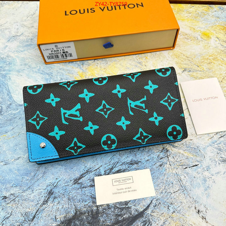 LV Bags(4A)-Wallet cheap replica designer ID: TY8759 $: 42USD