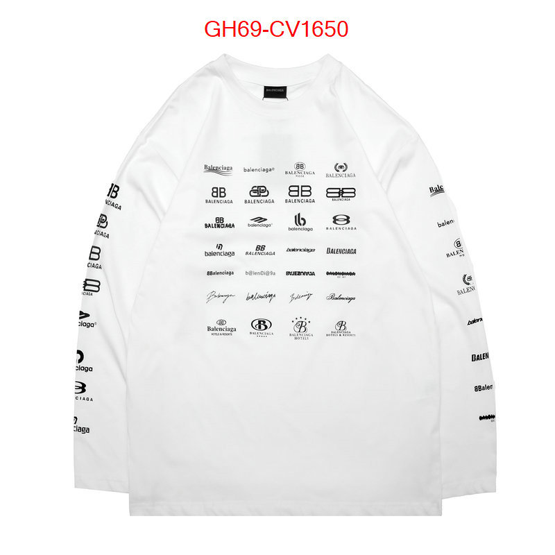 Clothing-Balenciaga high quality replica designer ID: CV1650 $: 69USD