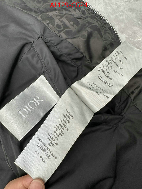 Down jacketMen-Dior replcia cheap ID: CG24 $: 129USD