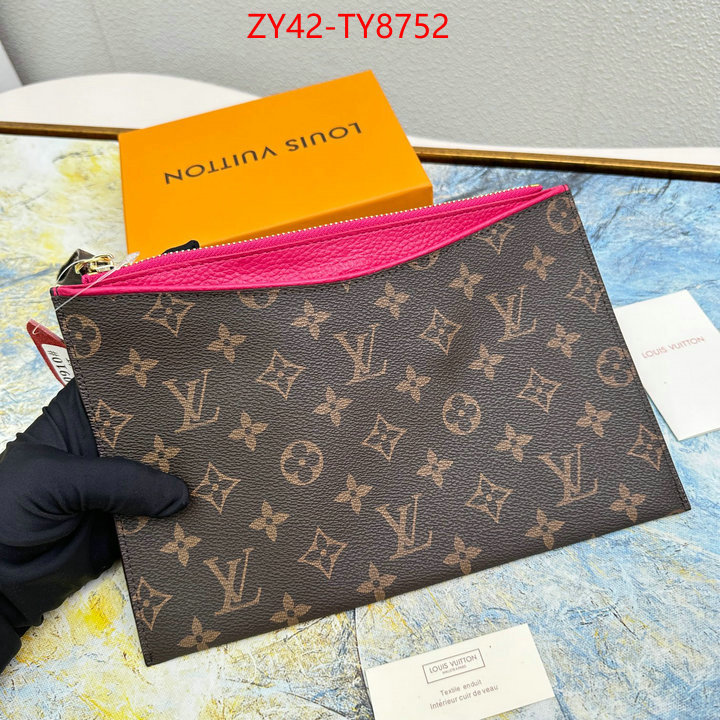 LV Bags(4A)-Wallet wholesale designer shop ID: TY8752 $: 42USD