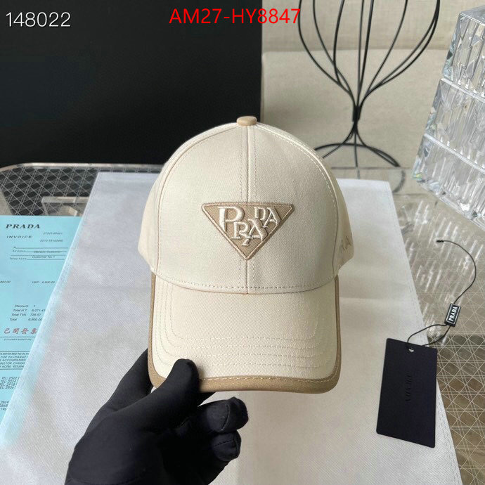 Cap (Hat)-Prada luxury 7 star replica ID: HY8847 $: 27USD