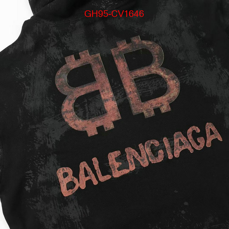 Clothing-Balenciaga aaaaa+ quality replica ID: CV1646 $: 95USD