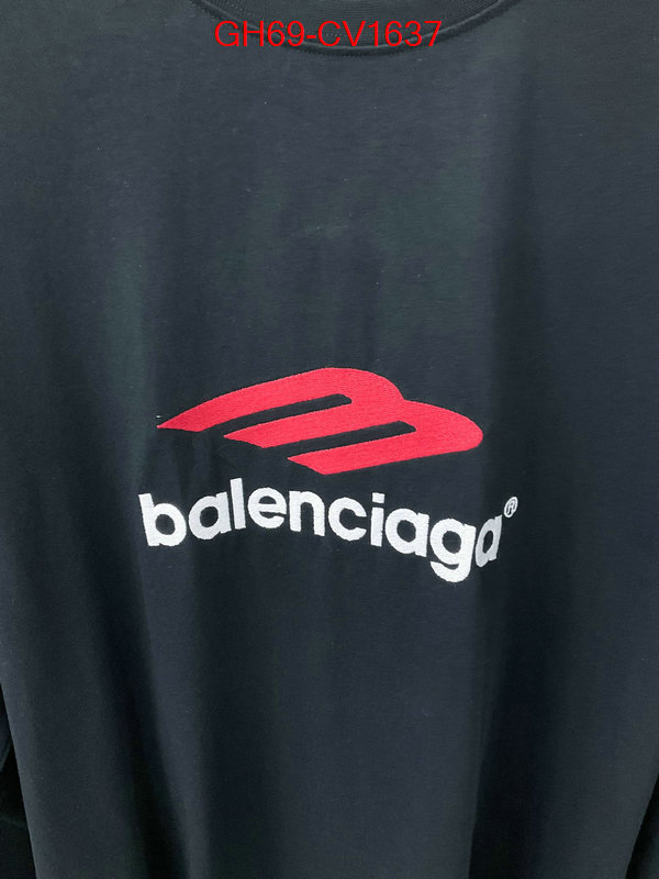 Clothing-Balenciaga cheap high quality replica ID: CV1637 $: 69USD