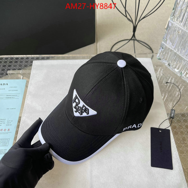 Cap (Hat)-Prada luxury 7 star replica ID: HY8847 $: 27USD