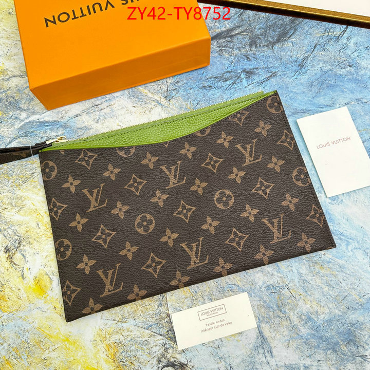 LV Bags(4A)-Wallet wholesale designer shop ID: TY8752 $: 42USD