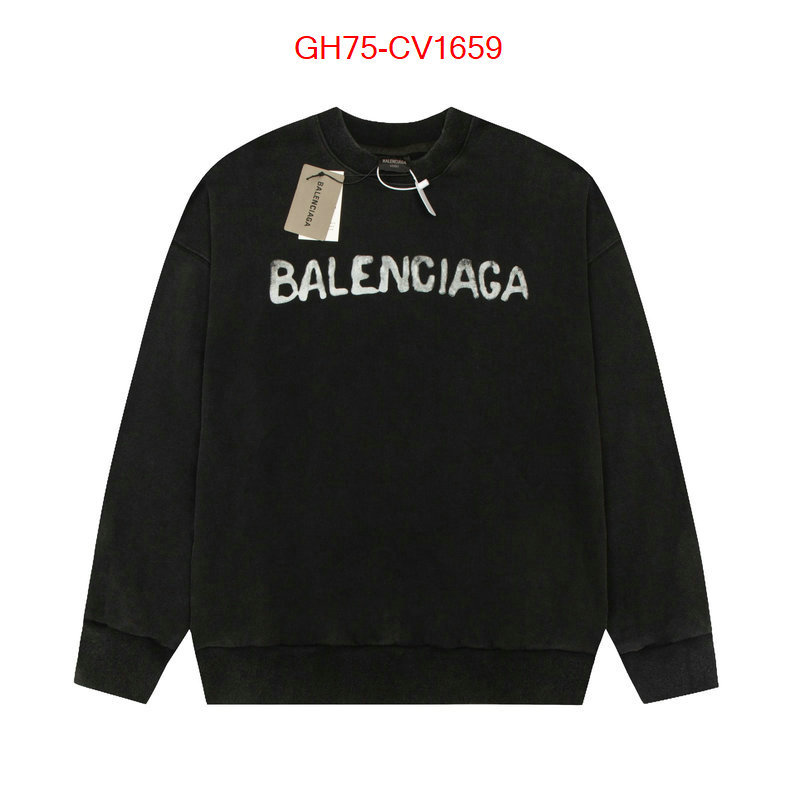 Clothing-Balenciaga best replica new style ID: CV1659 $: 75USD