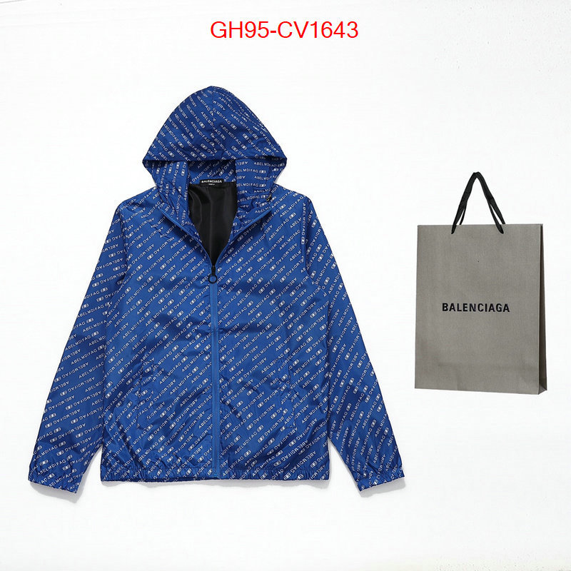 Clothing-Balenciaga replica for cheap ID: CV1643 $: 95USD