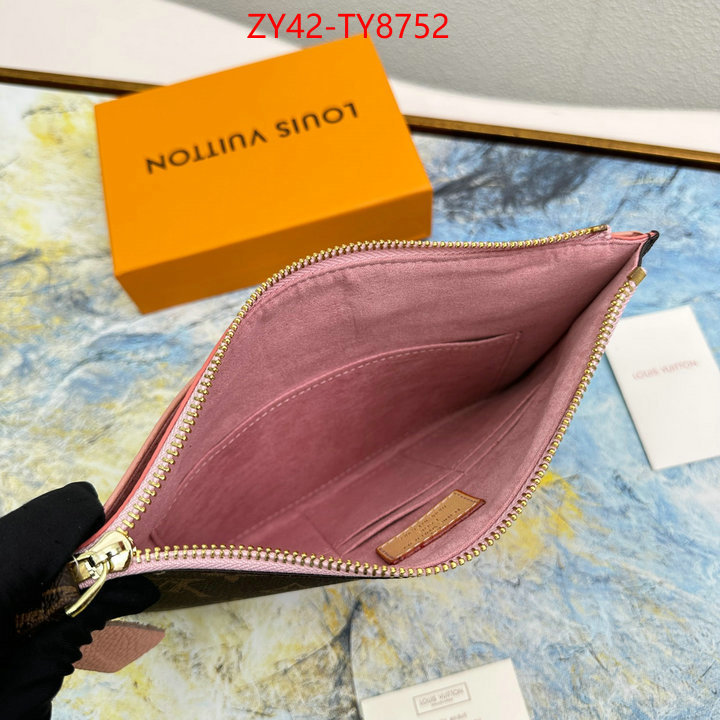 LV Bags(4A)-Wallet wholesale designer shop ID: TY8752 $: 42USD