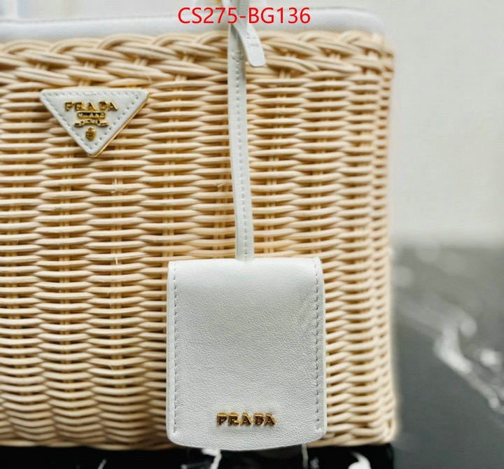 Prada Bags (TOP)-Handbag- shop cheap high quality 1:1 replica ID: BG136 $: 275USD