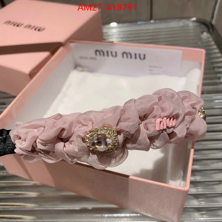 Hair band-MIU MIU same as original ID: AY8791 $: 27USD