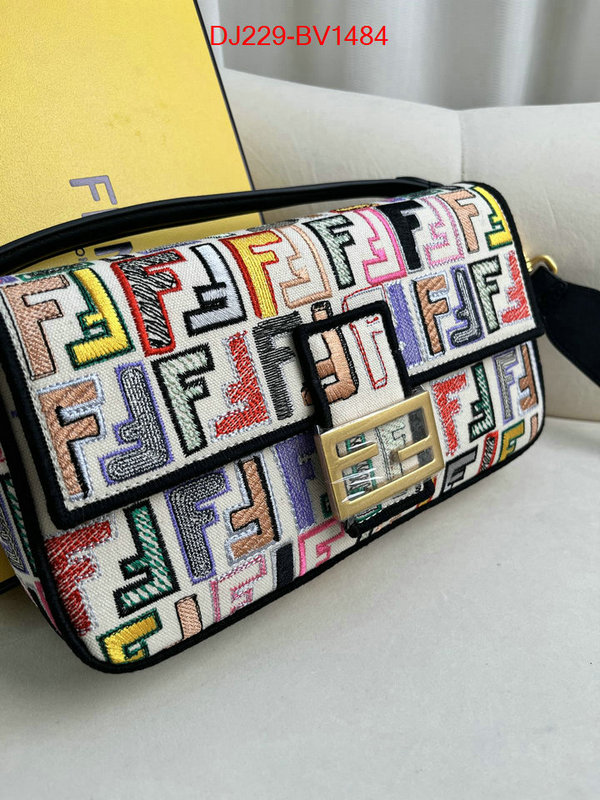 Fendi Bags(TOP)-Baguette high quality replica designer ID: BV1484 $: 229USD