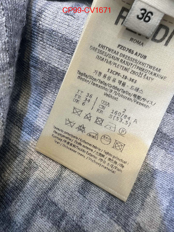 Clothing-Fendi online from china ID: CV1671 $: 99USD