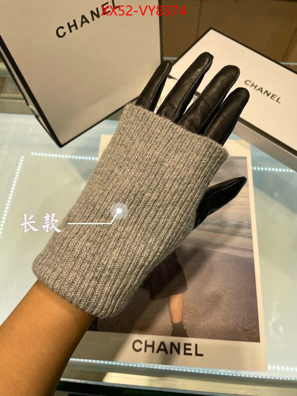 Gloves-Chanel exclusive cheap ID: VY8374 $: 52USD